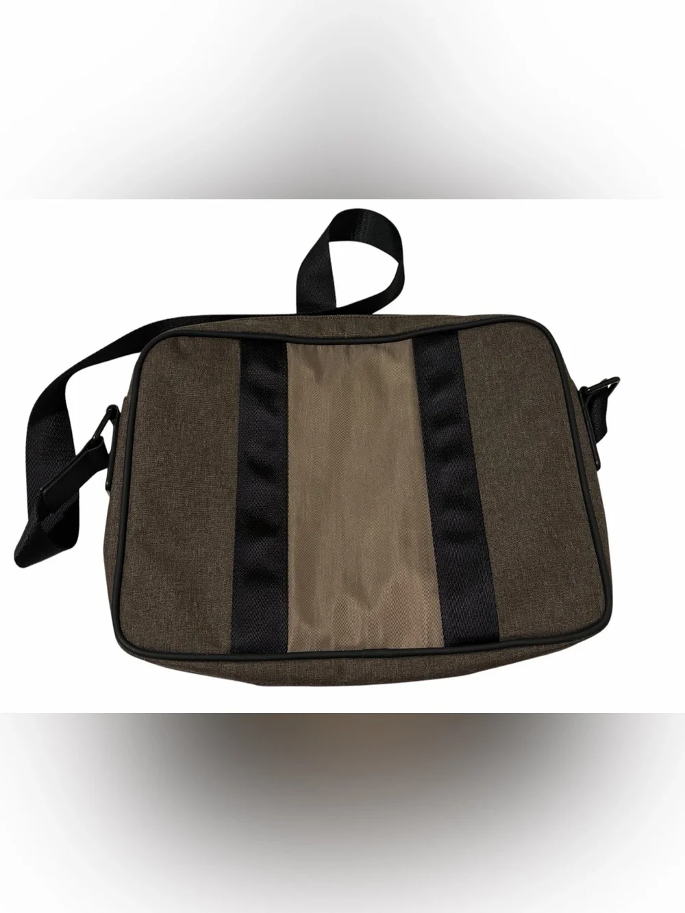 Ted Baker London Spiner Brown Tonal Block Messenger Crossbody Bag Adjustable